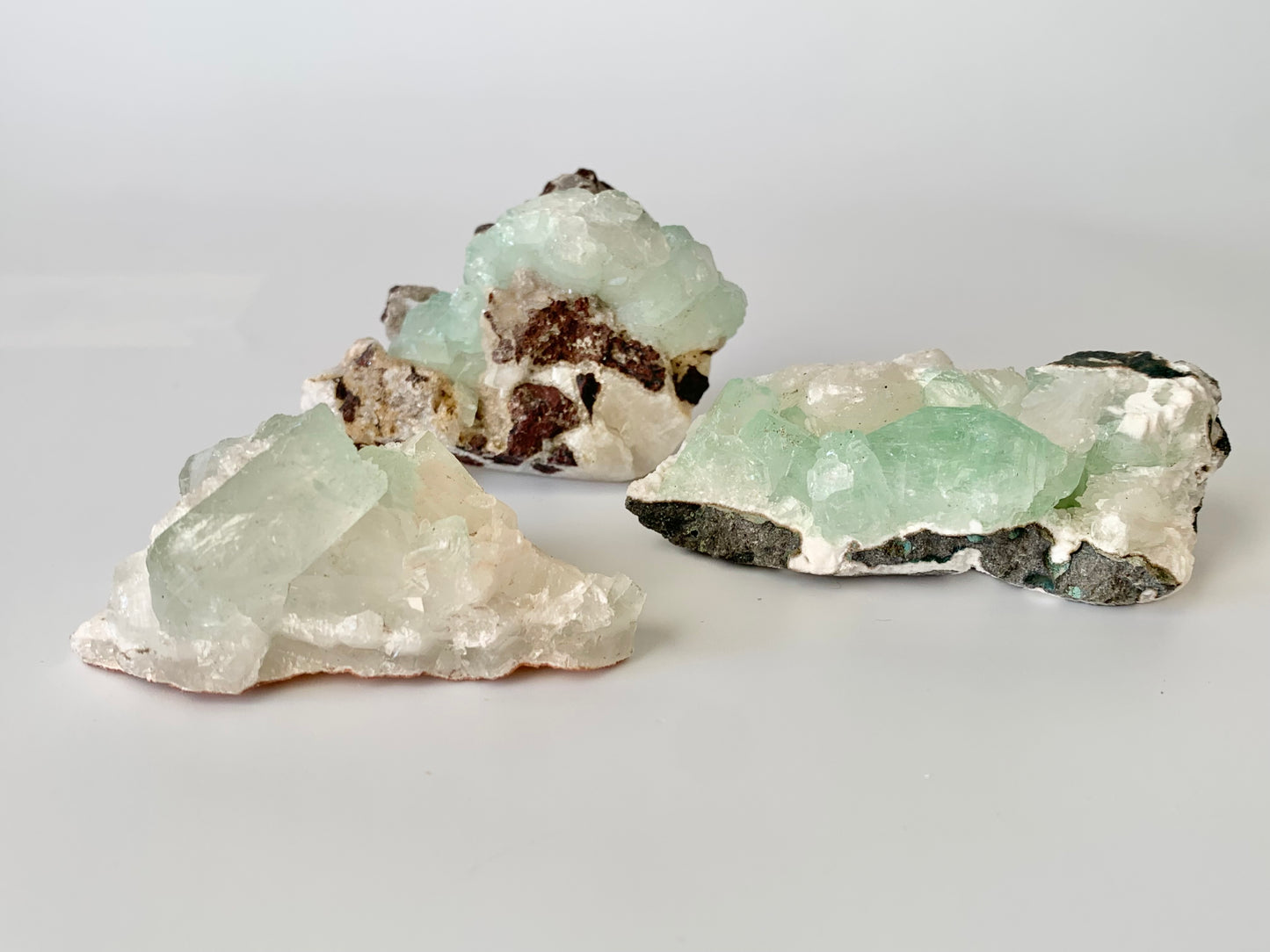 Green Apophyllite with Stilbite