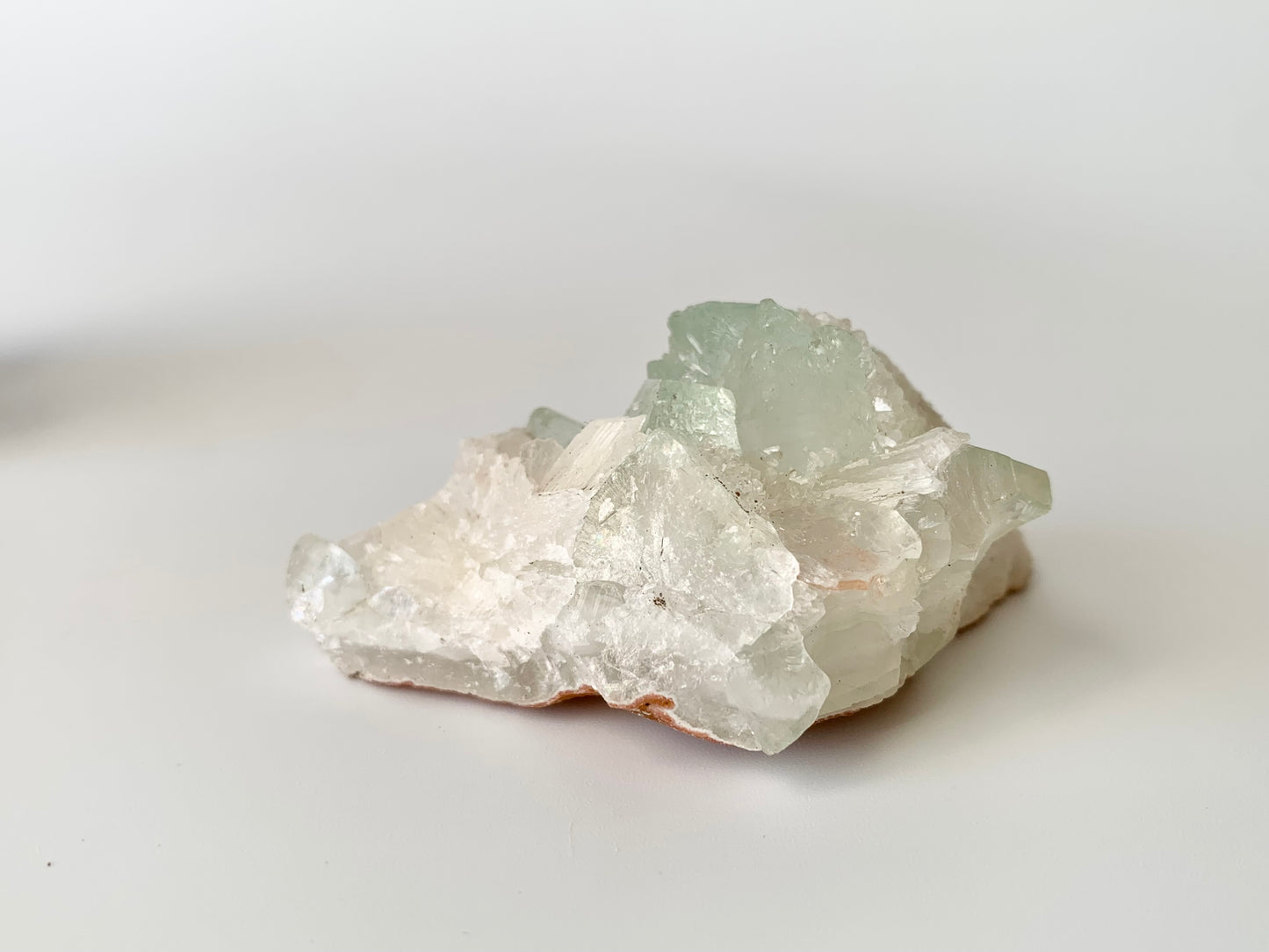 Green Apophyllite with Stilbite