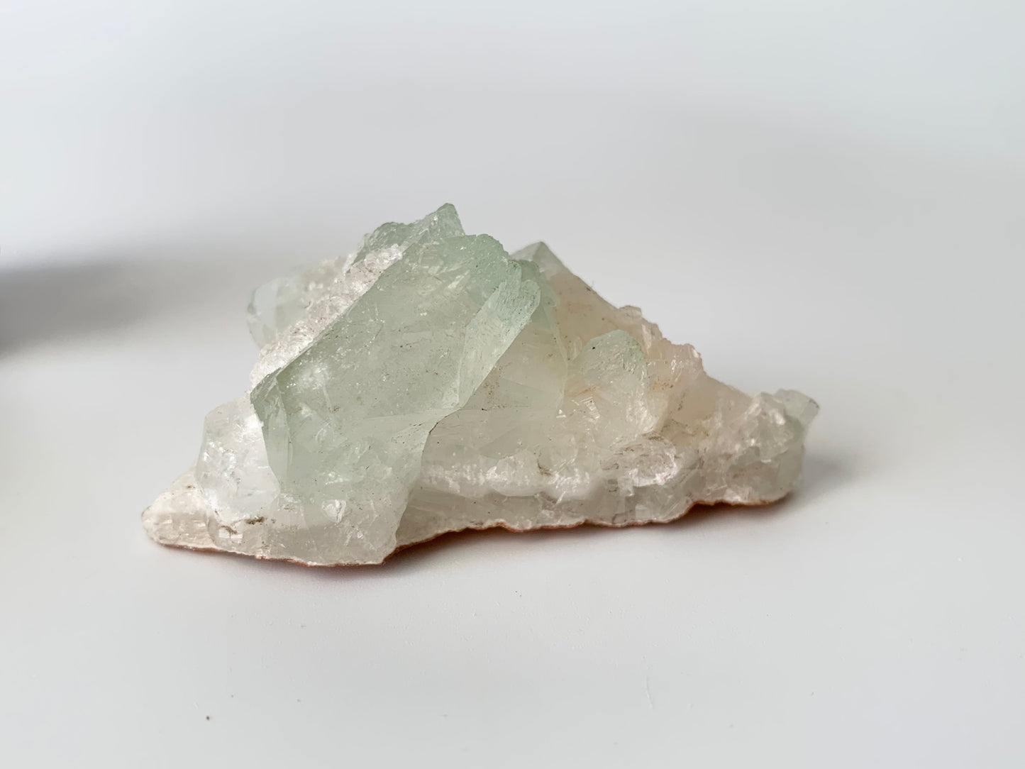 Green Apophyllite with Stilbite