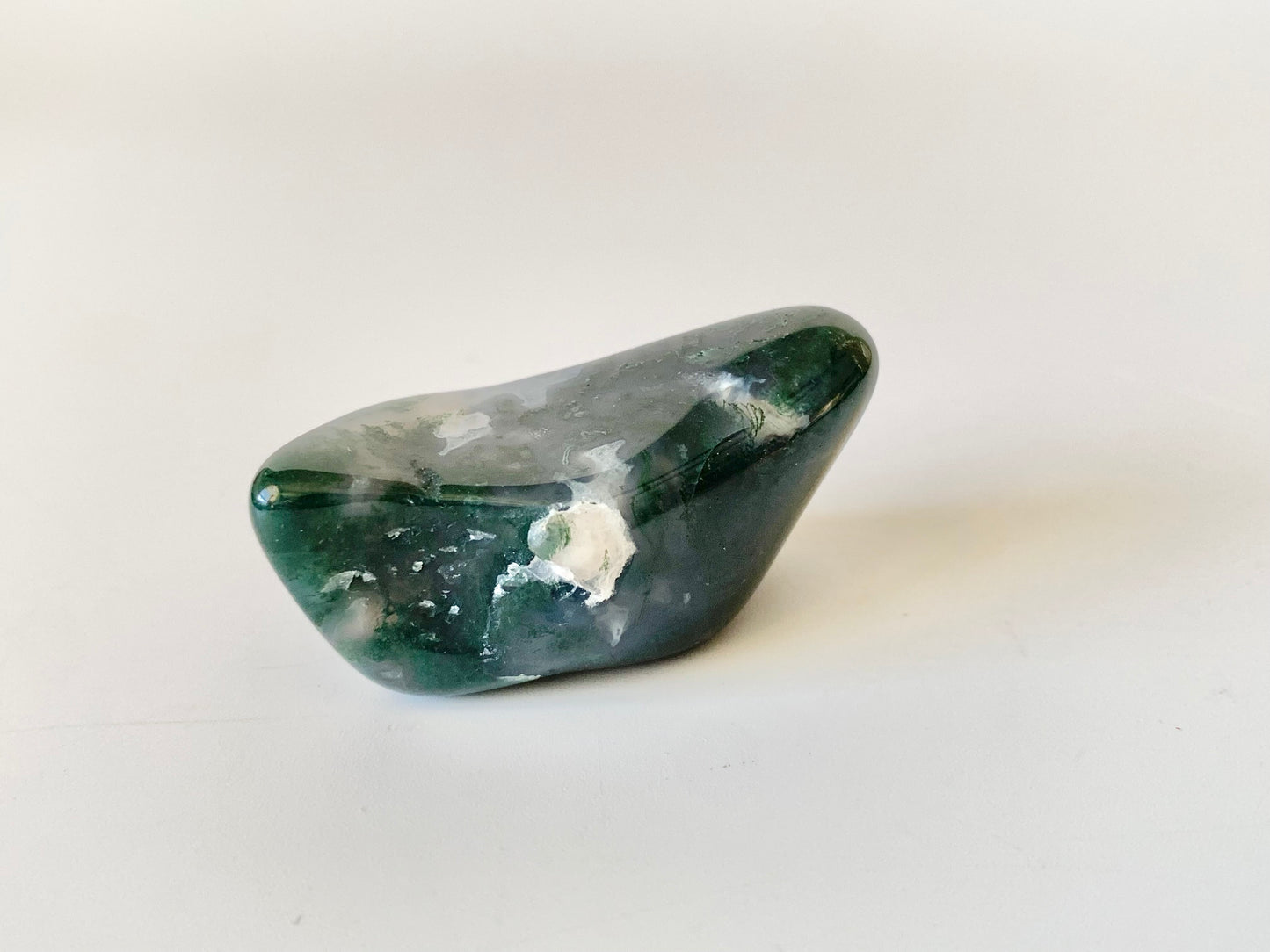 Polished Green Moss Agate Tumble