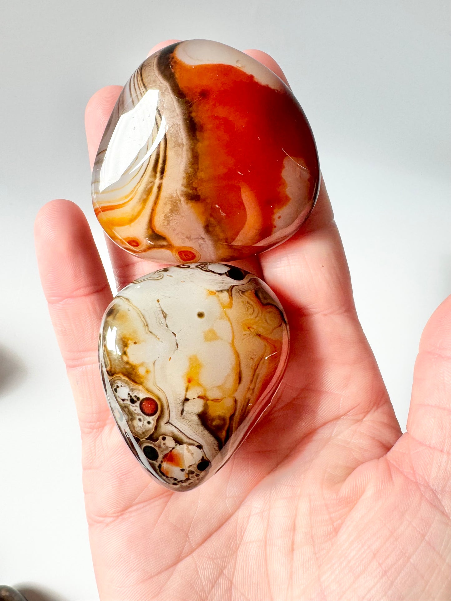 Sardonyx Palm Stones