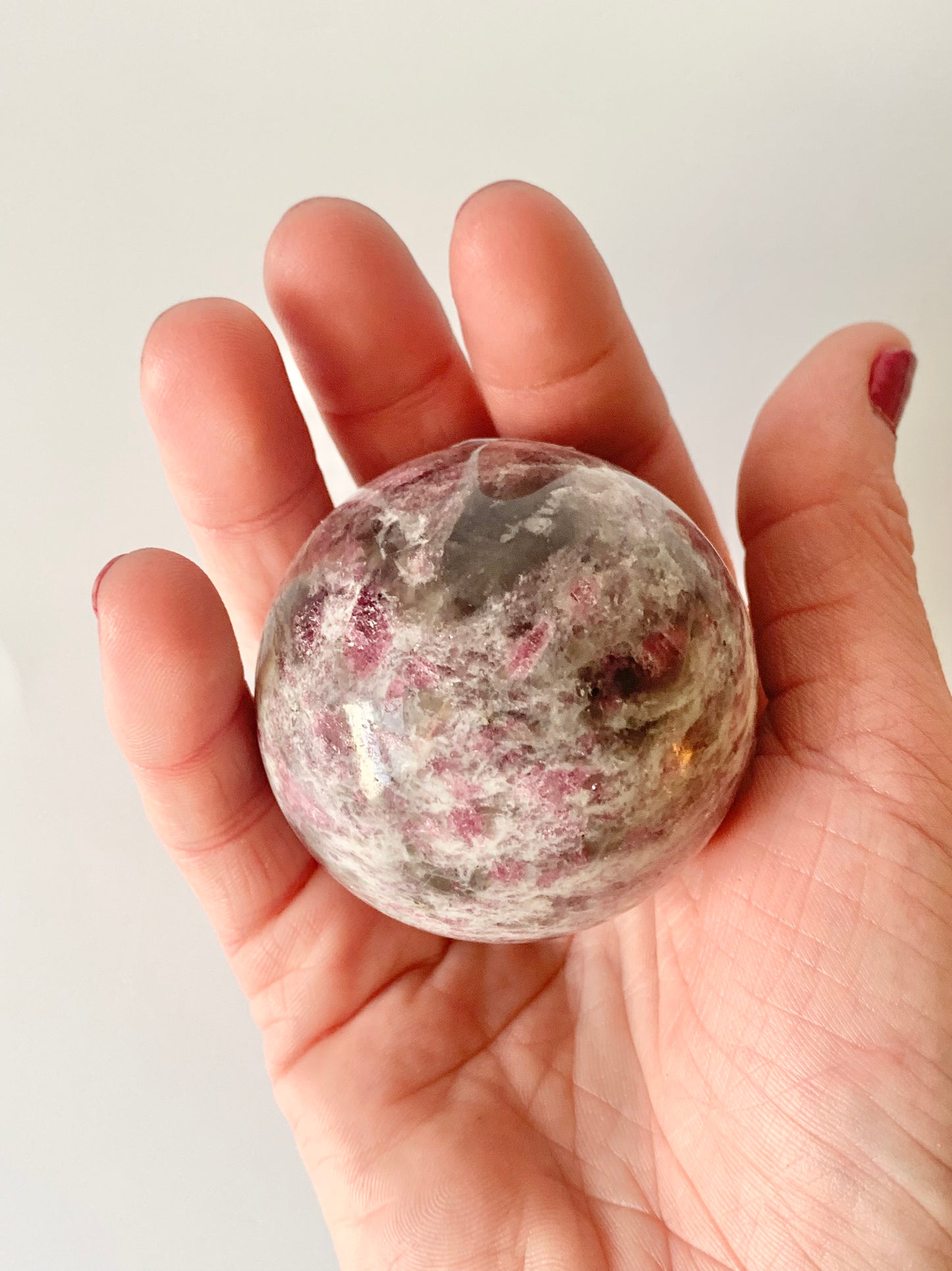 Pink Tourmaline Sphere