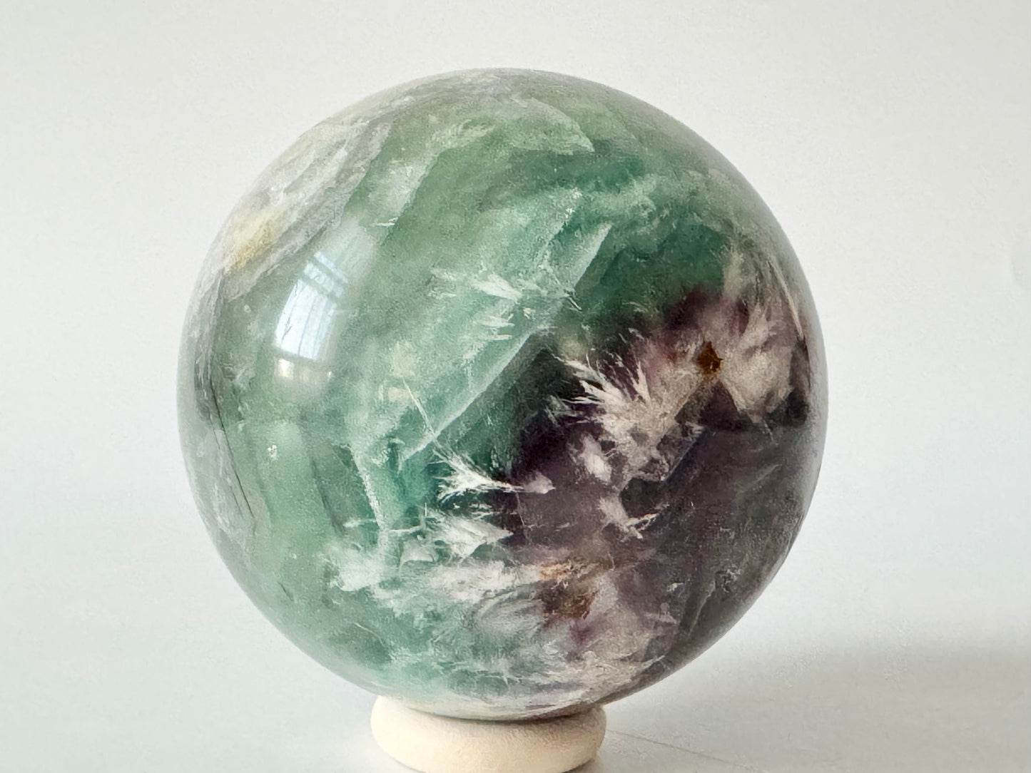 Snowflake Fluorite Sphere