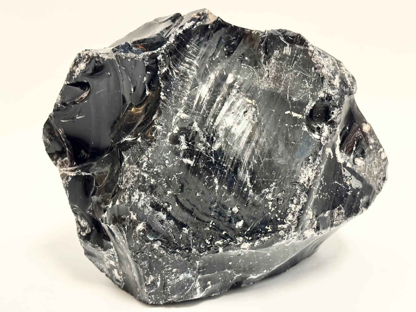 Raw Black Obsidian