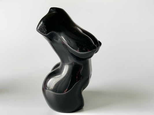 Obsidian Curvy Goddess Body, ~3 inches