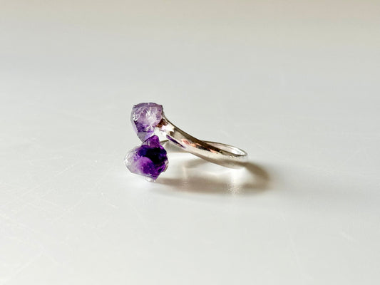 Amethyst Adjustable Ring