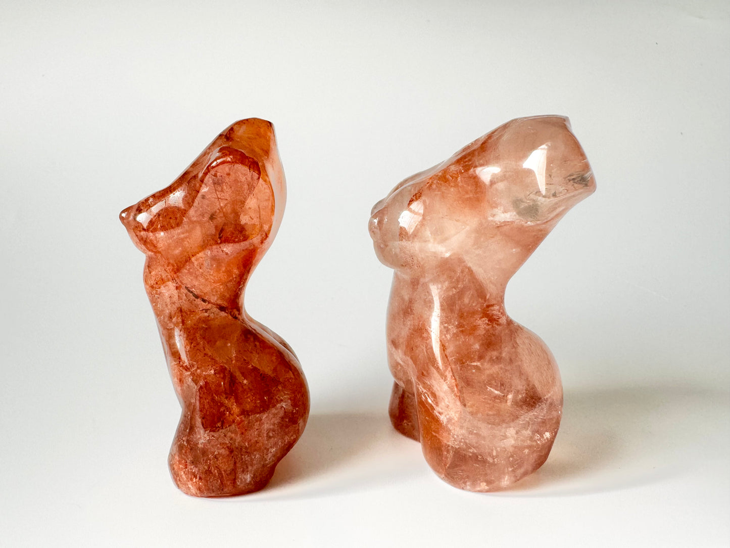 Fire Quartz Body Carvings