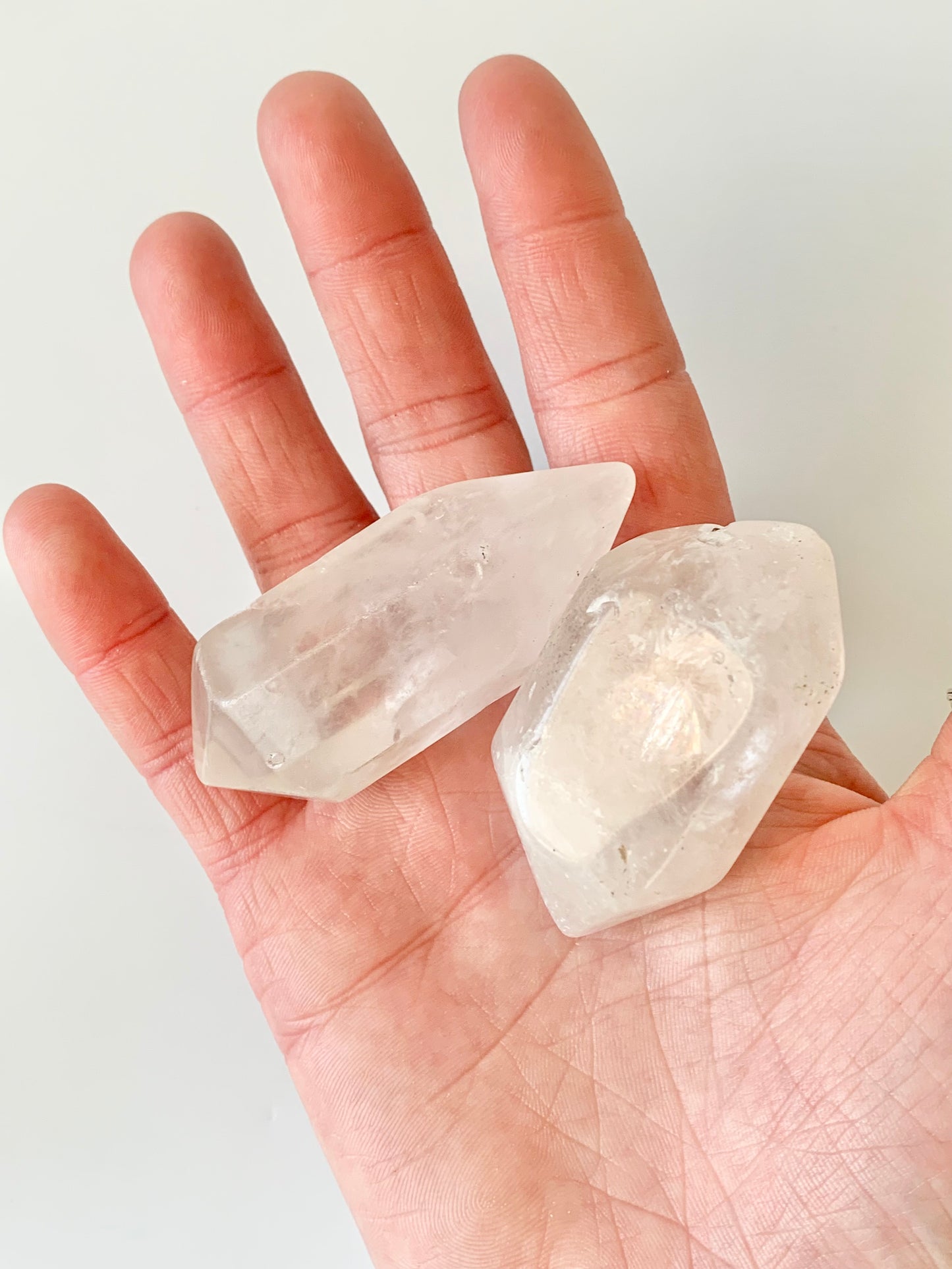 Double Terminated Clear Quartz, polished