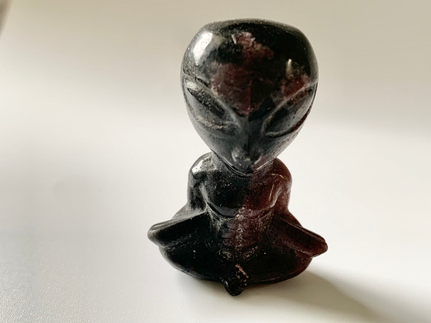 Mini Meditating Alien Carving