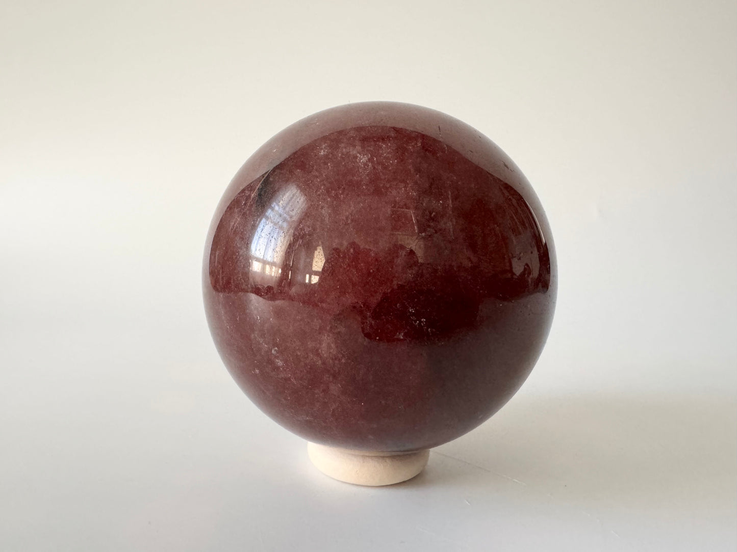 Strawberry Quartz Sphere, 64-67mm