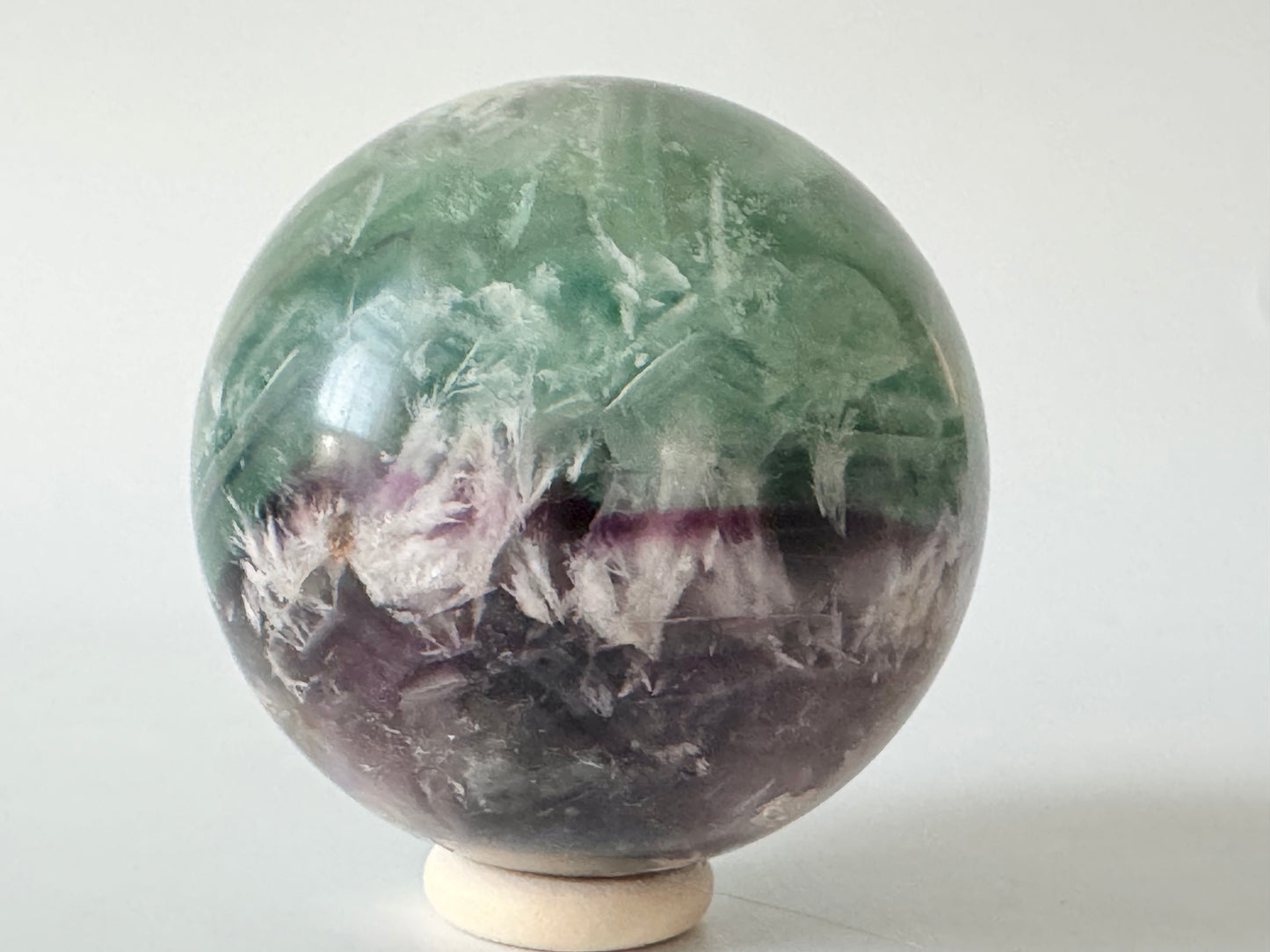 Snowflake Fluorite Sphere