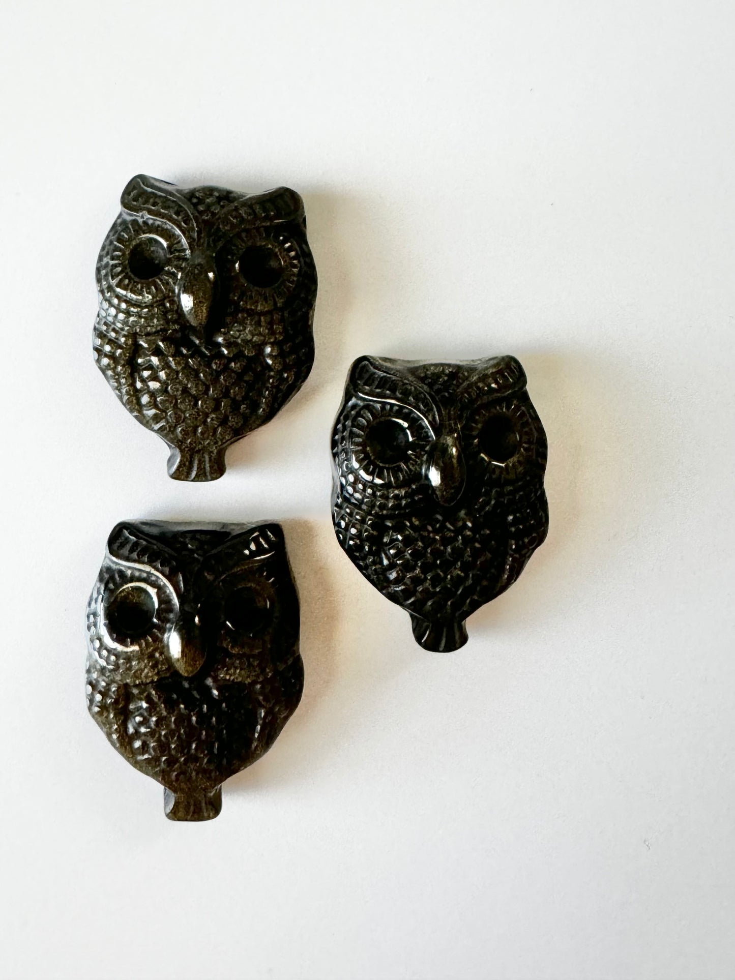 Owl Carving, Sheen Obsidian