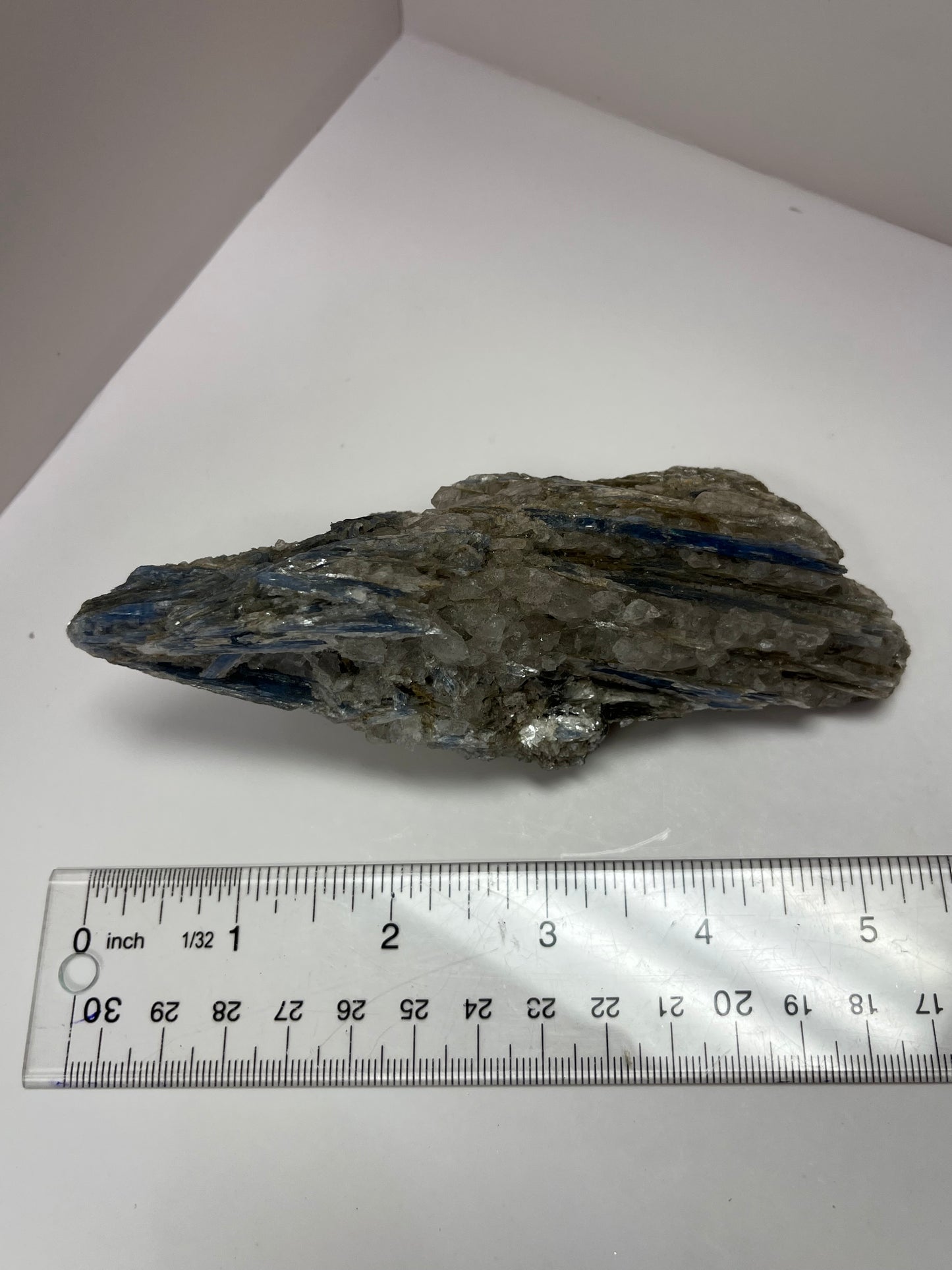 Blue Kyanite in Quartz Specimen (E)