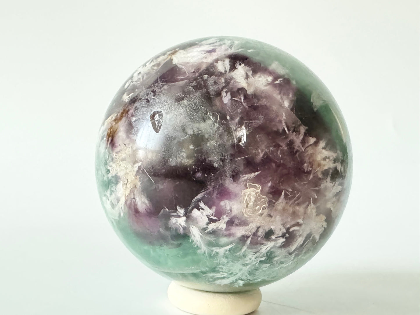 Snowflake Fluorite Sphere