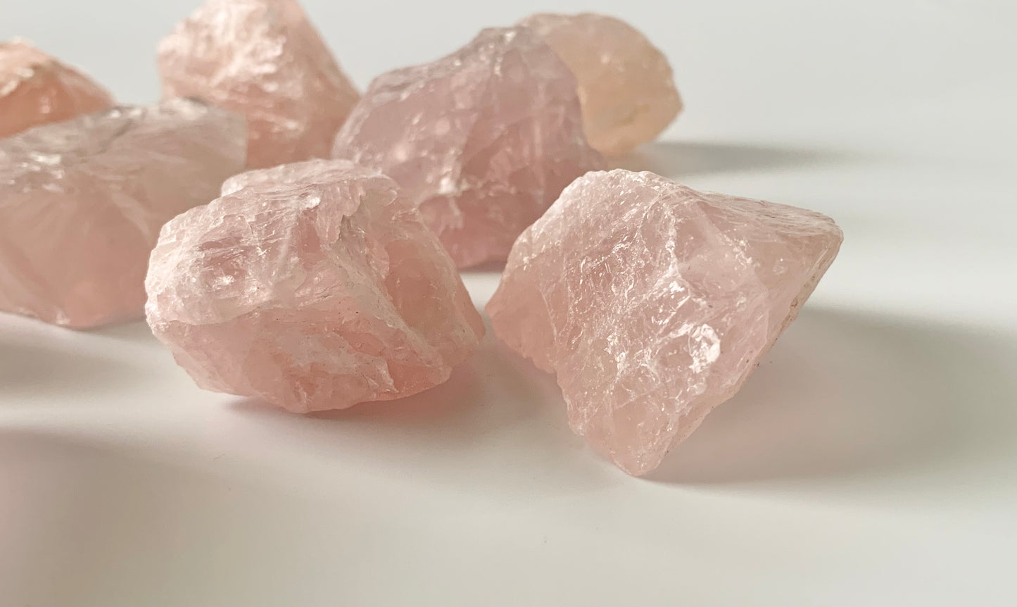 Rose Quartz, Raw, Medium