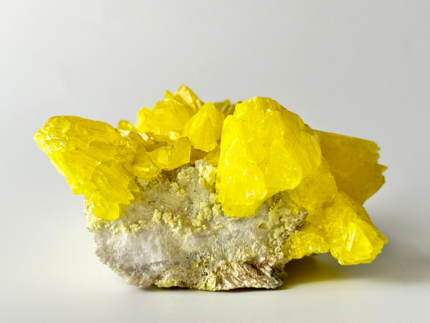 Sulfer Crystal Cluster