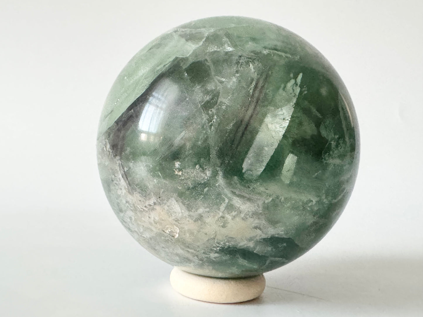 Snowflake Fluorite Sphere