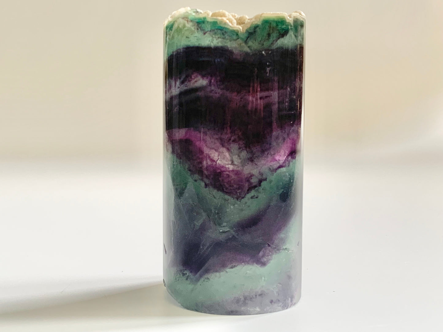 Fluorite Cylinder, Hollow Core