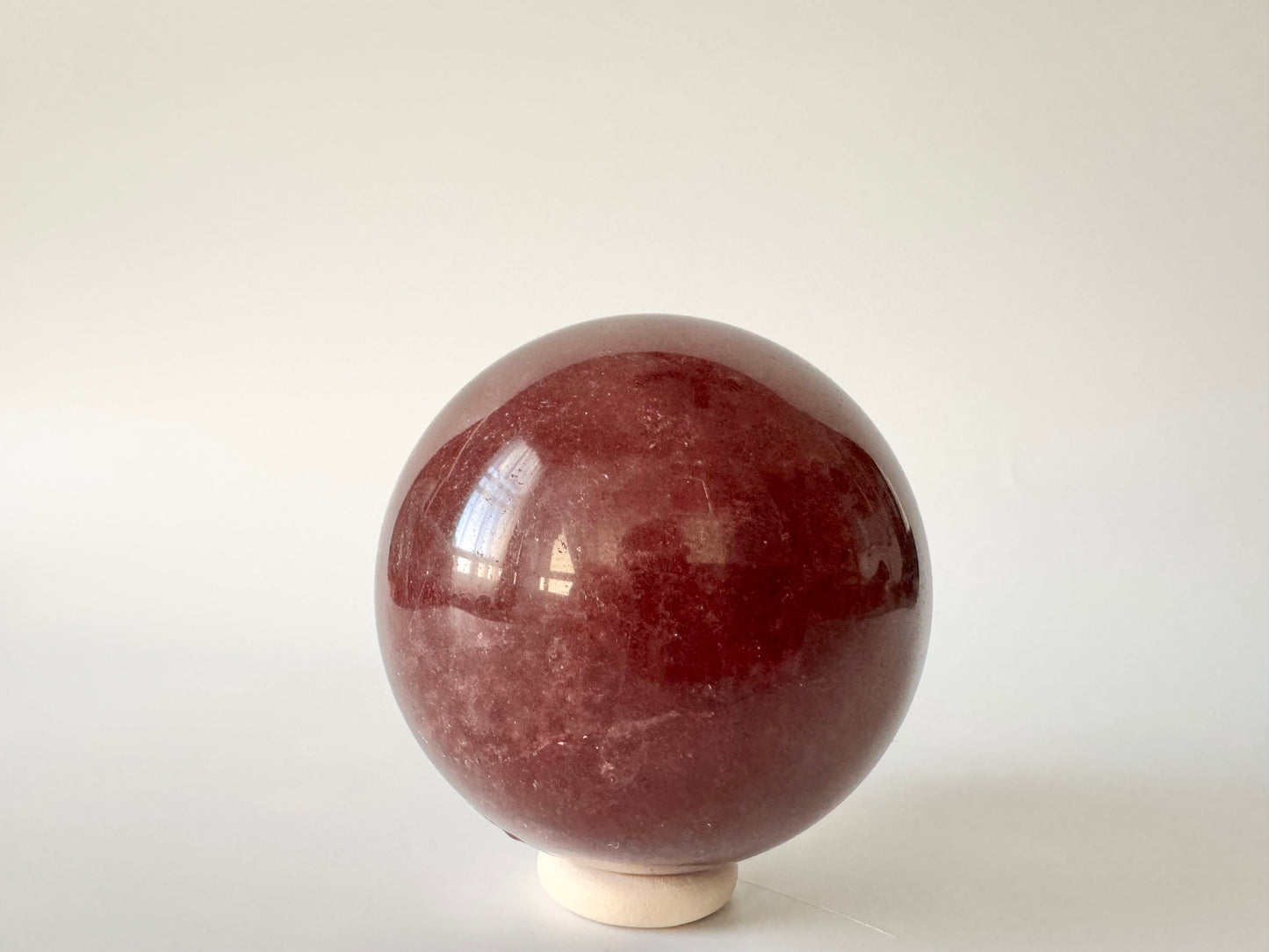 Strawberry Quartz Sphere, 64-67mm