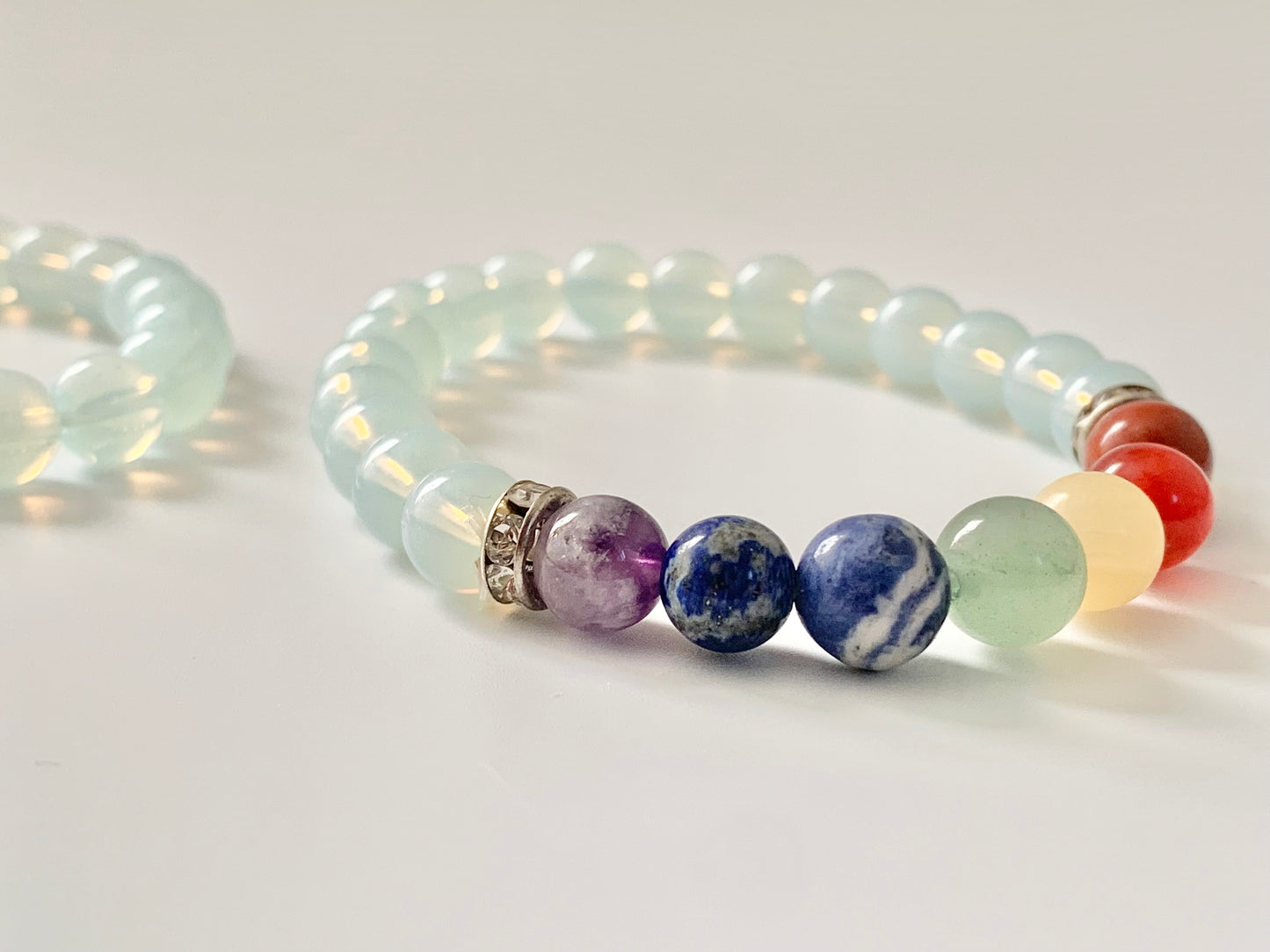 Opalite and Chakra Bracelets