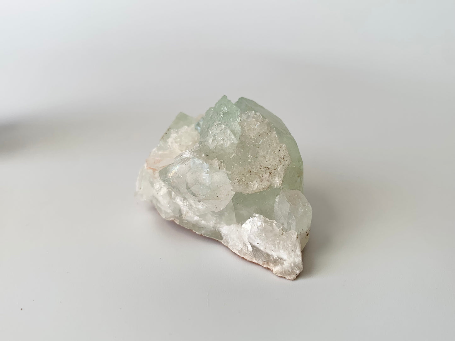 Green Apophyllite with Stilbite