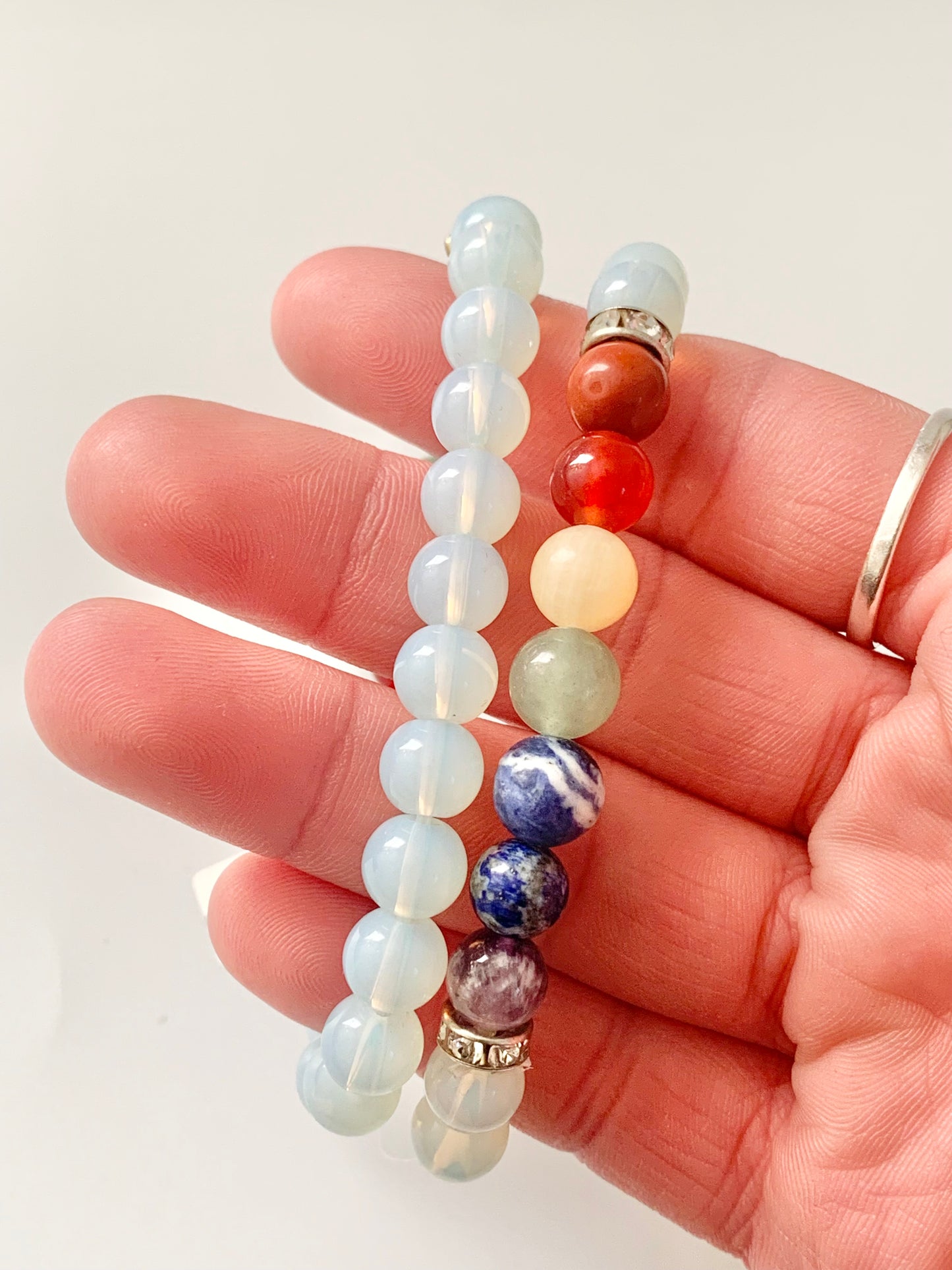 Opalite and Chakra Bracelets