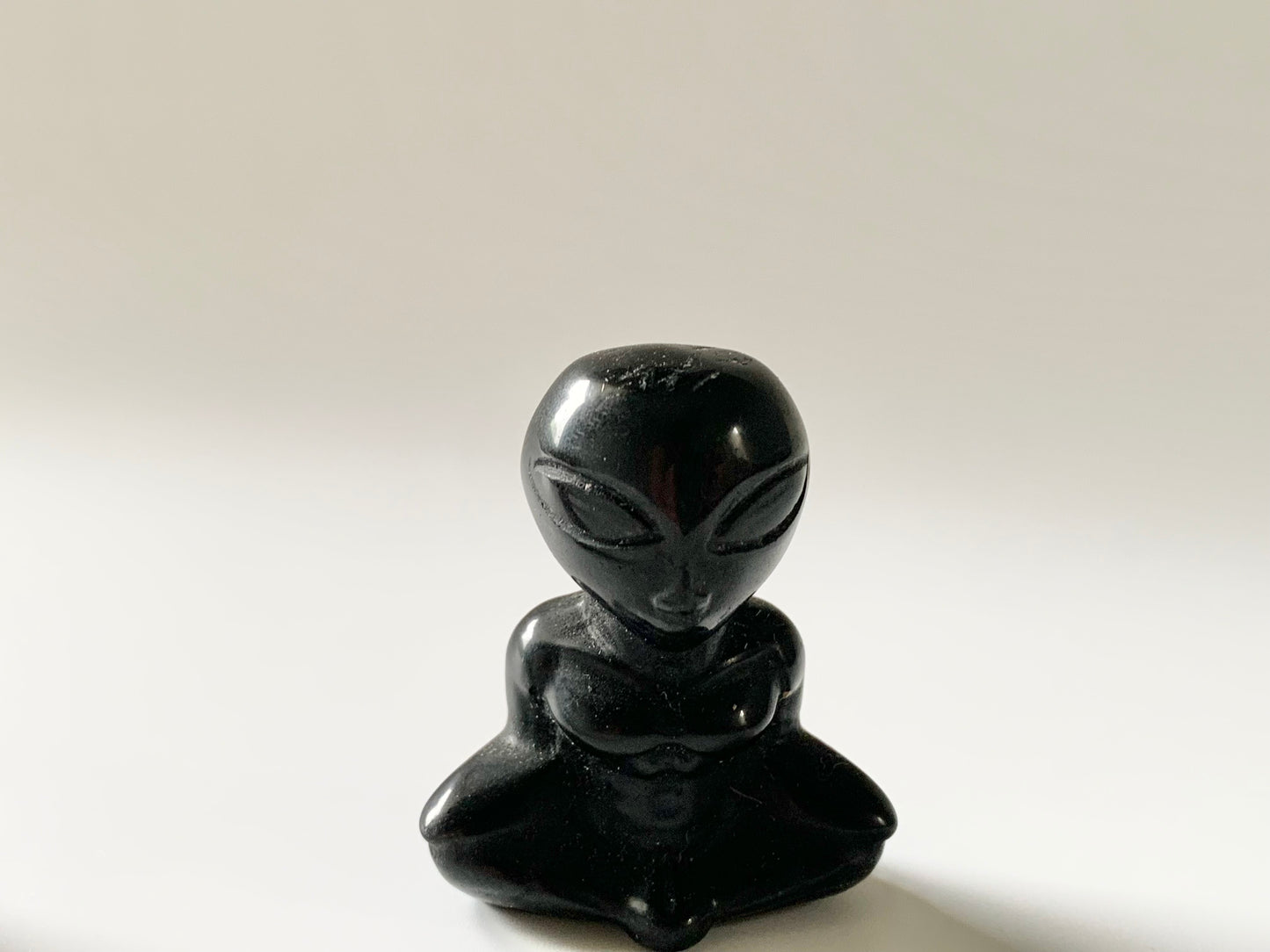 Mini Meditating Alien Carving