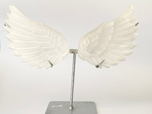 Satin Spar Wings with Stand