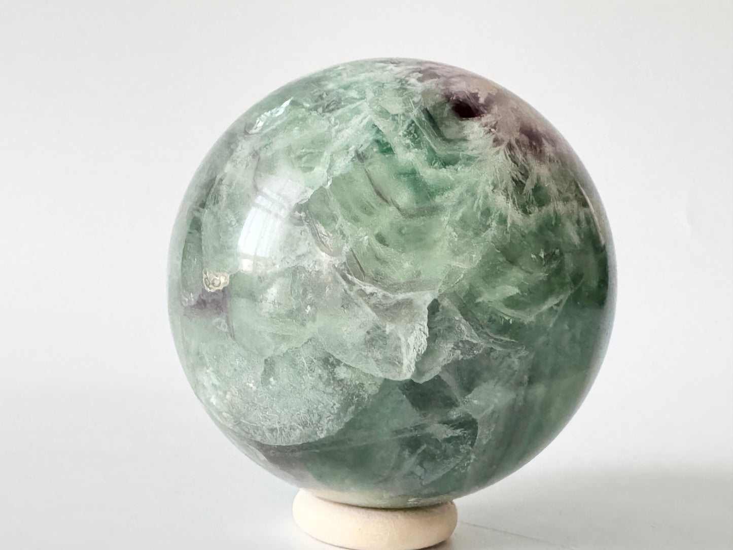 Snowflake Fluorite Sphere