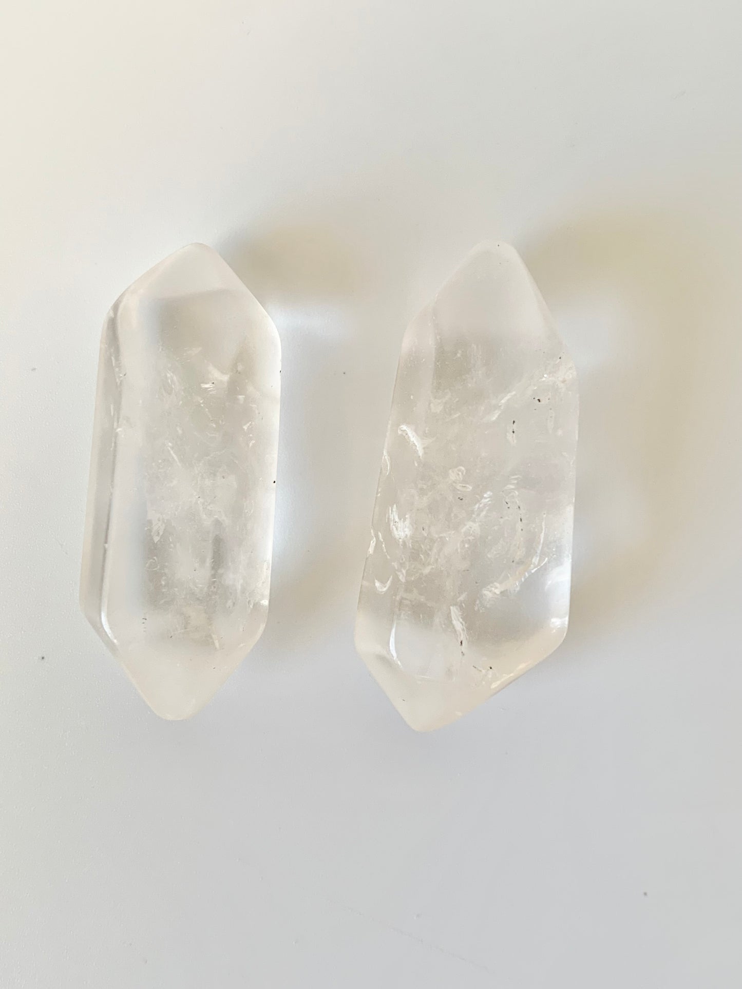 Double Terminated Clear Quartz, polished