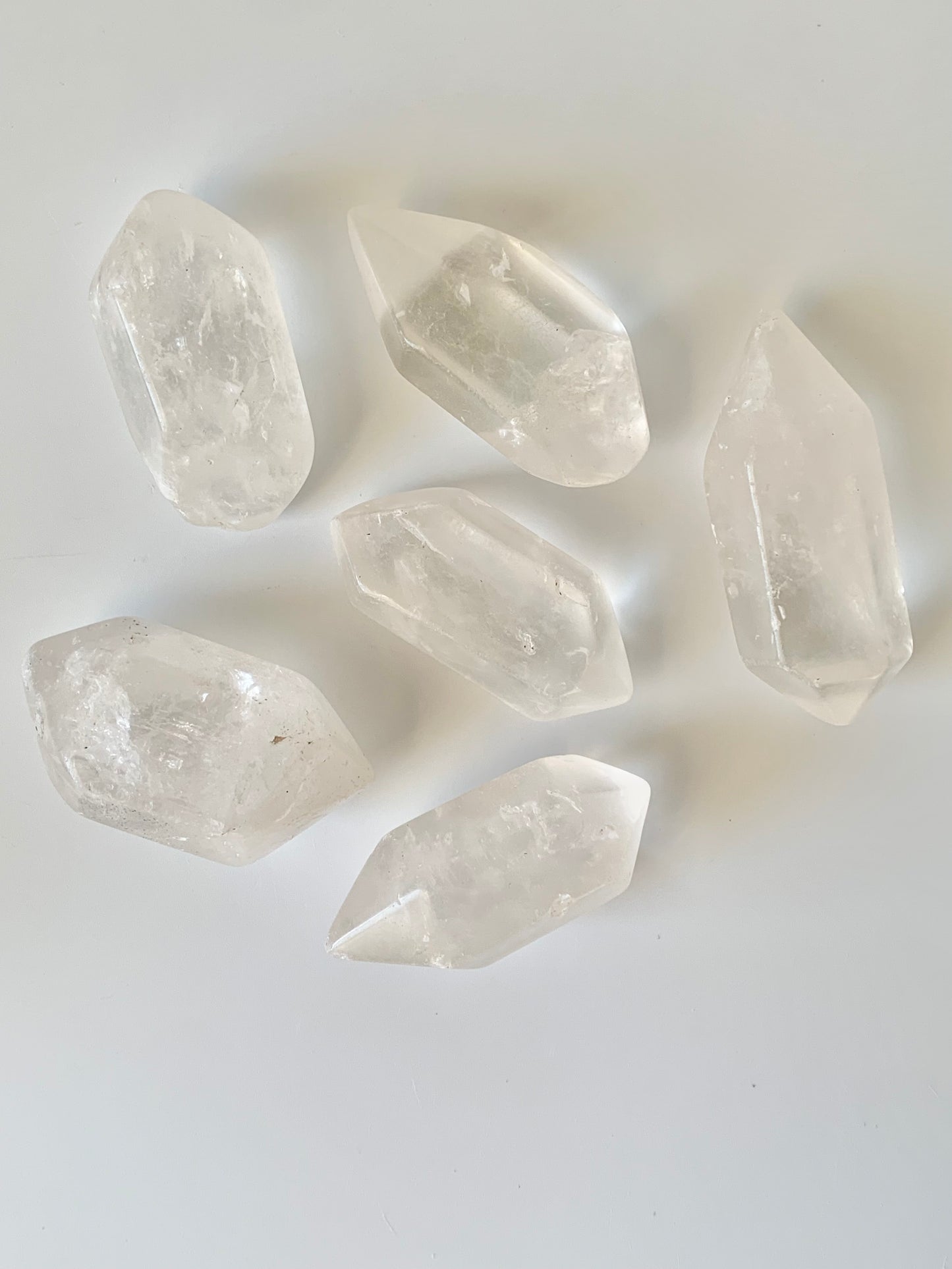 Double Terminated Clear Quartz, polished