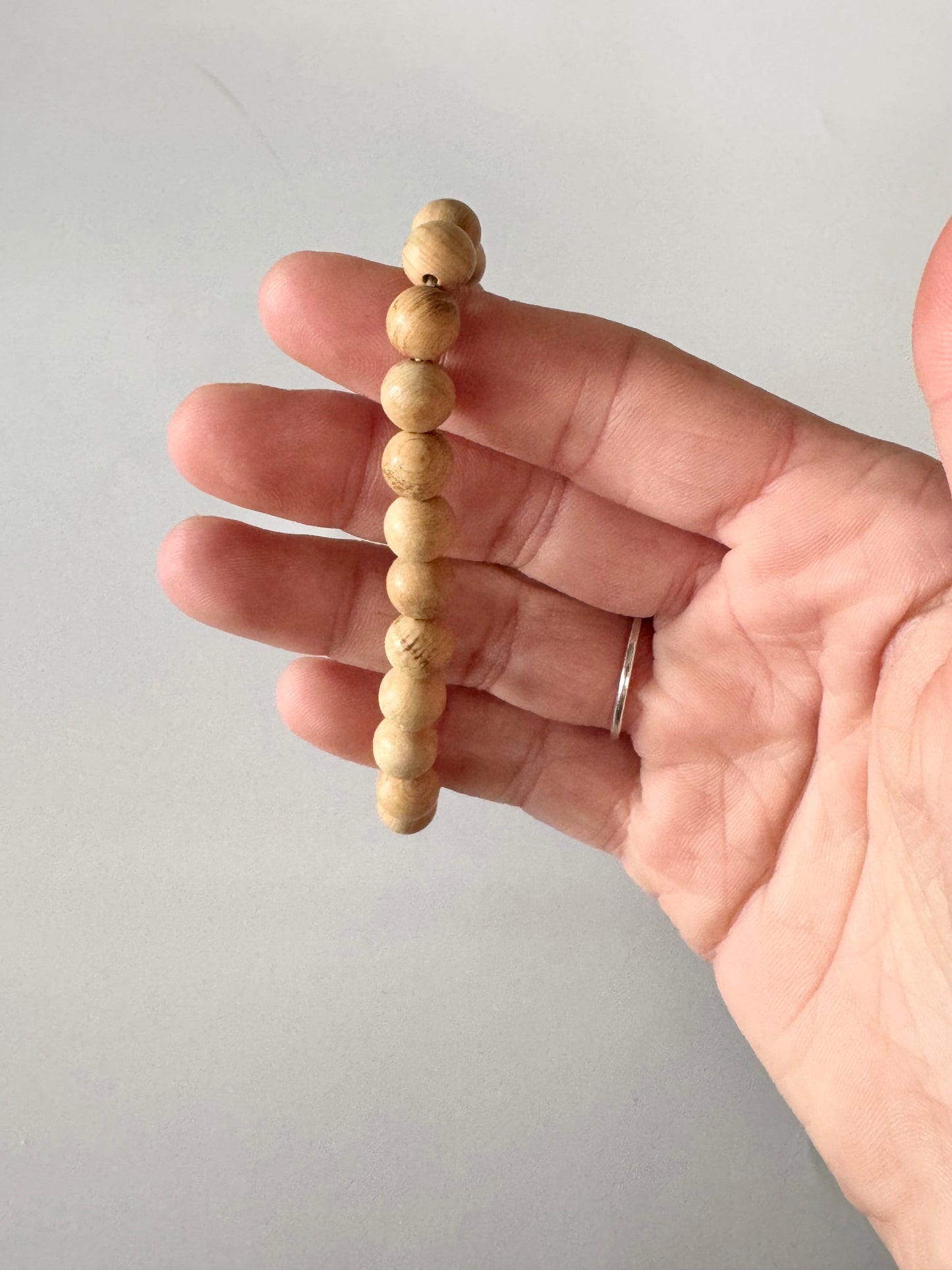 Palo Santo Round Bead Bracelet