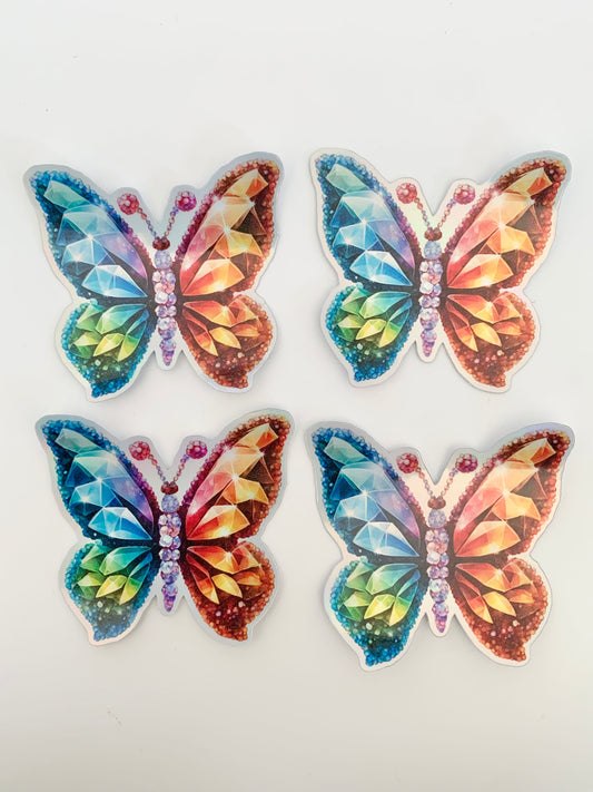 Crystal Butterfly Sticker