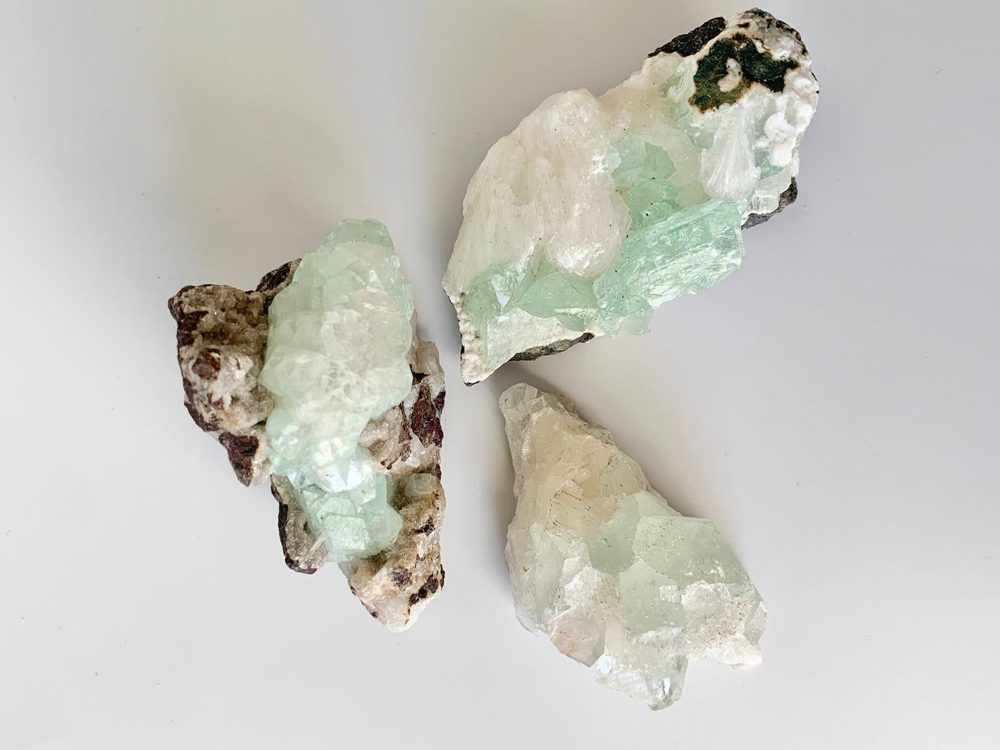 Green Apophyllite with Stilbite