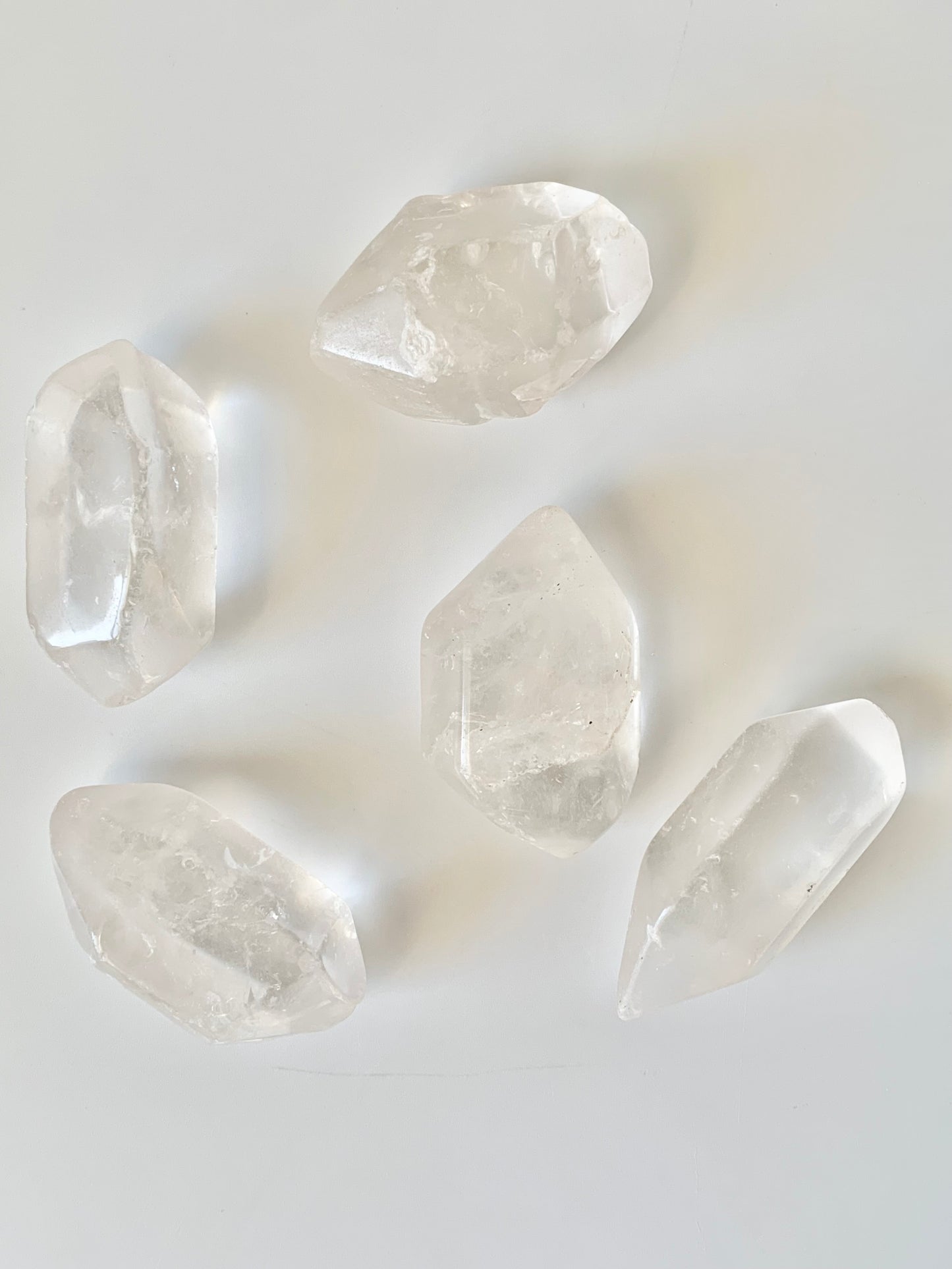 Double Terminated Clear Quartz, polished