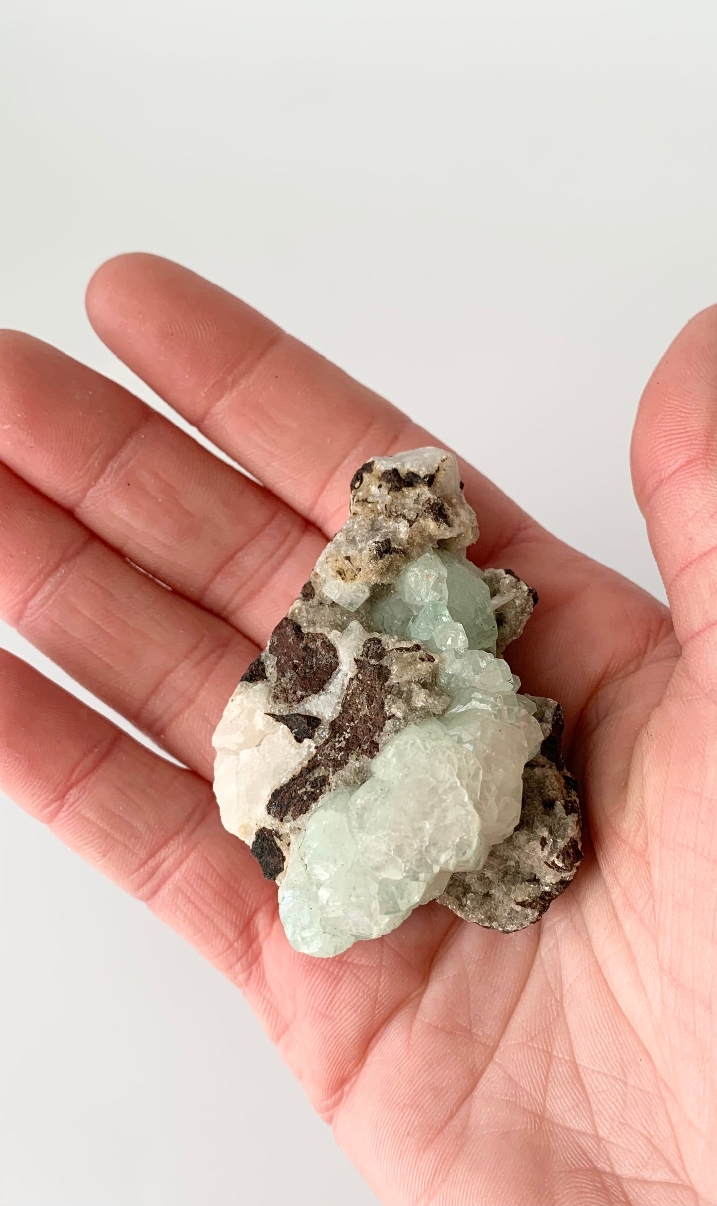 Green Apophyllite with Stilbite