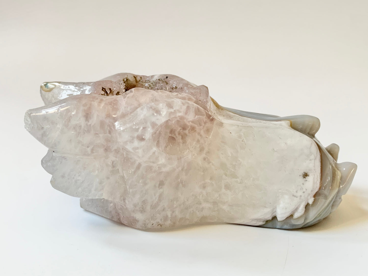 Druzy Agate Dragon Skull