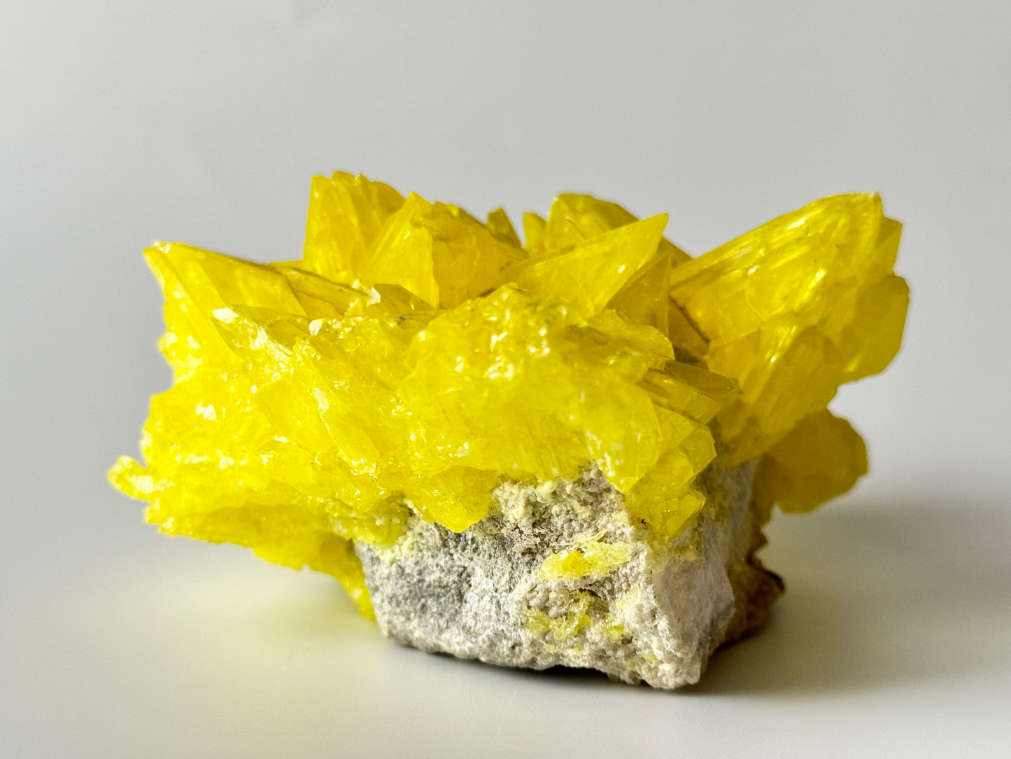 Sulfer Crystal Cluster