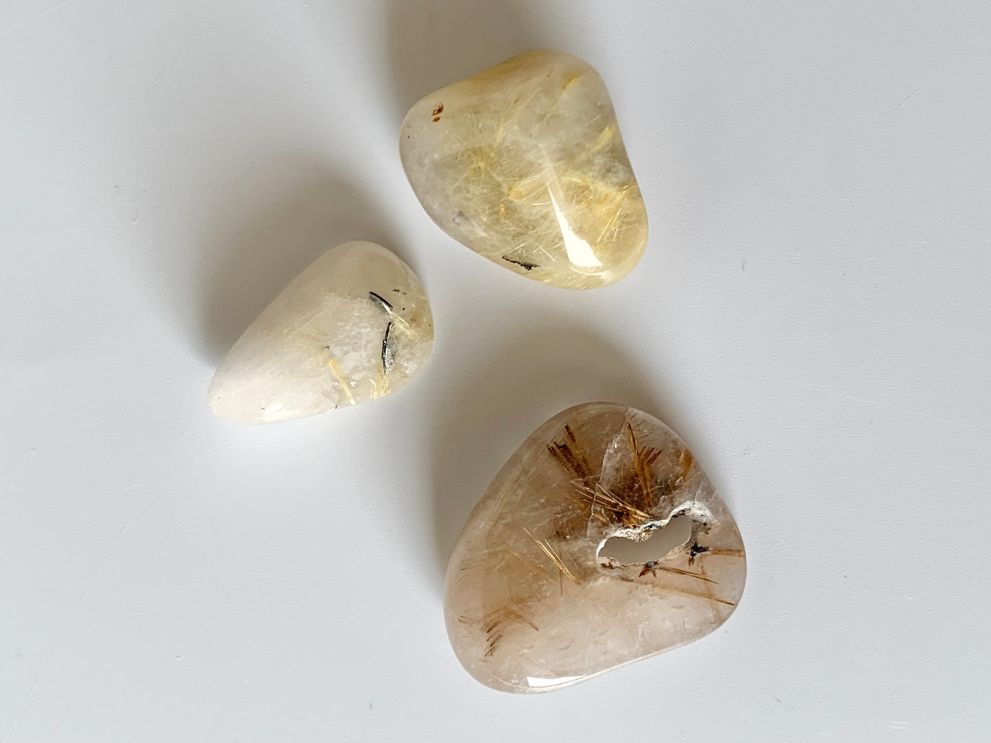 Gold Rutile,  tumble