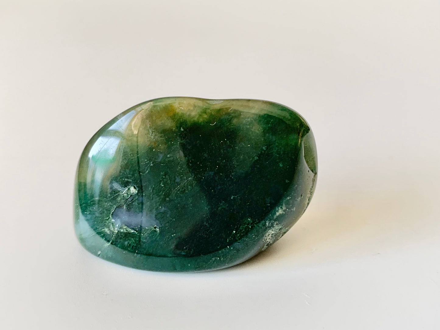 Polished Green Moss Agate Tumble