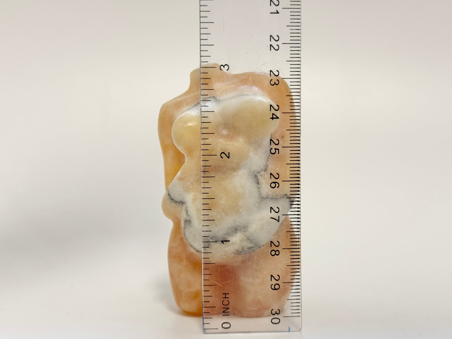 Yellow Calcite Pregnant Body, 3 inch