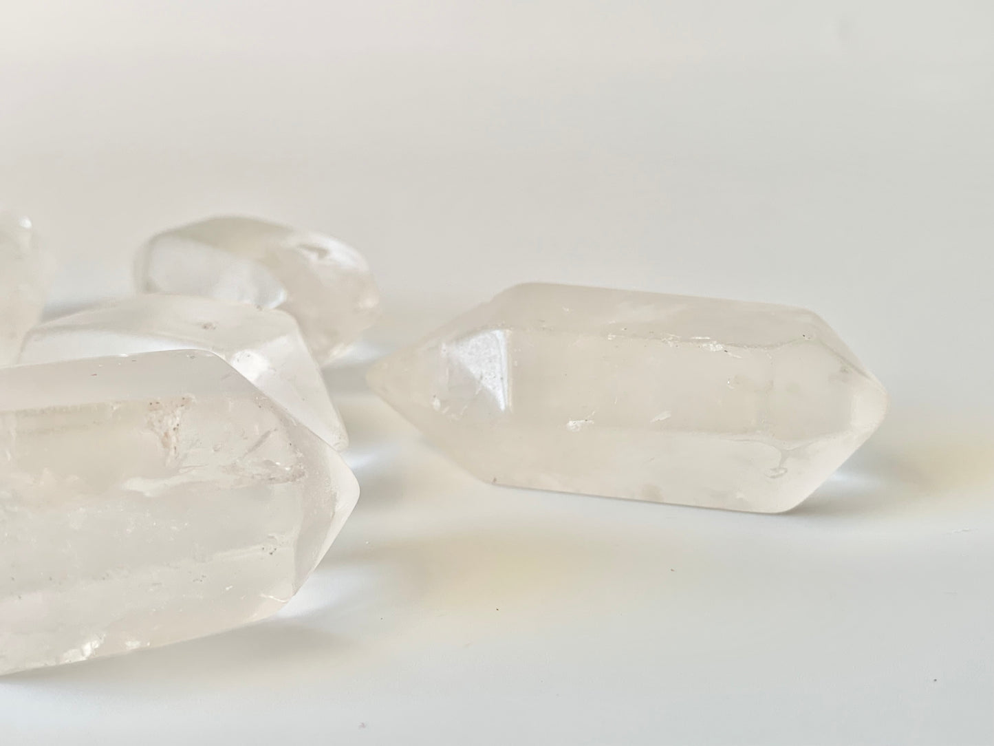 Double Terminated Clear Quartz, polished