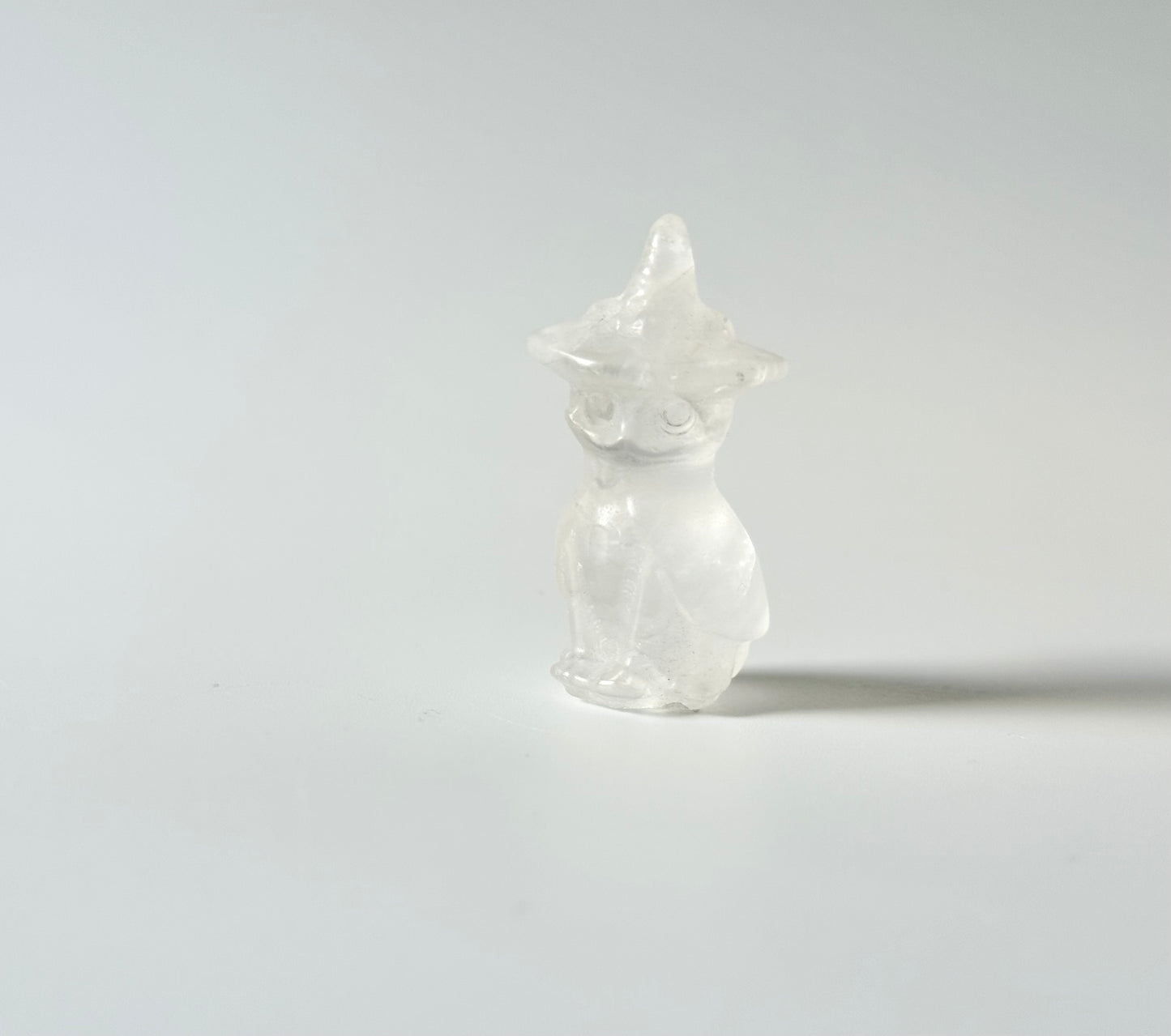 Mini Cat with Witch Hat and Cape Carving