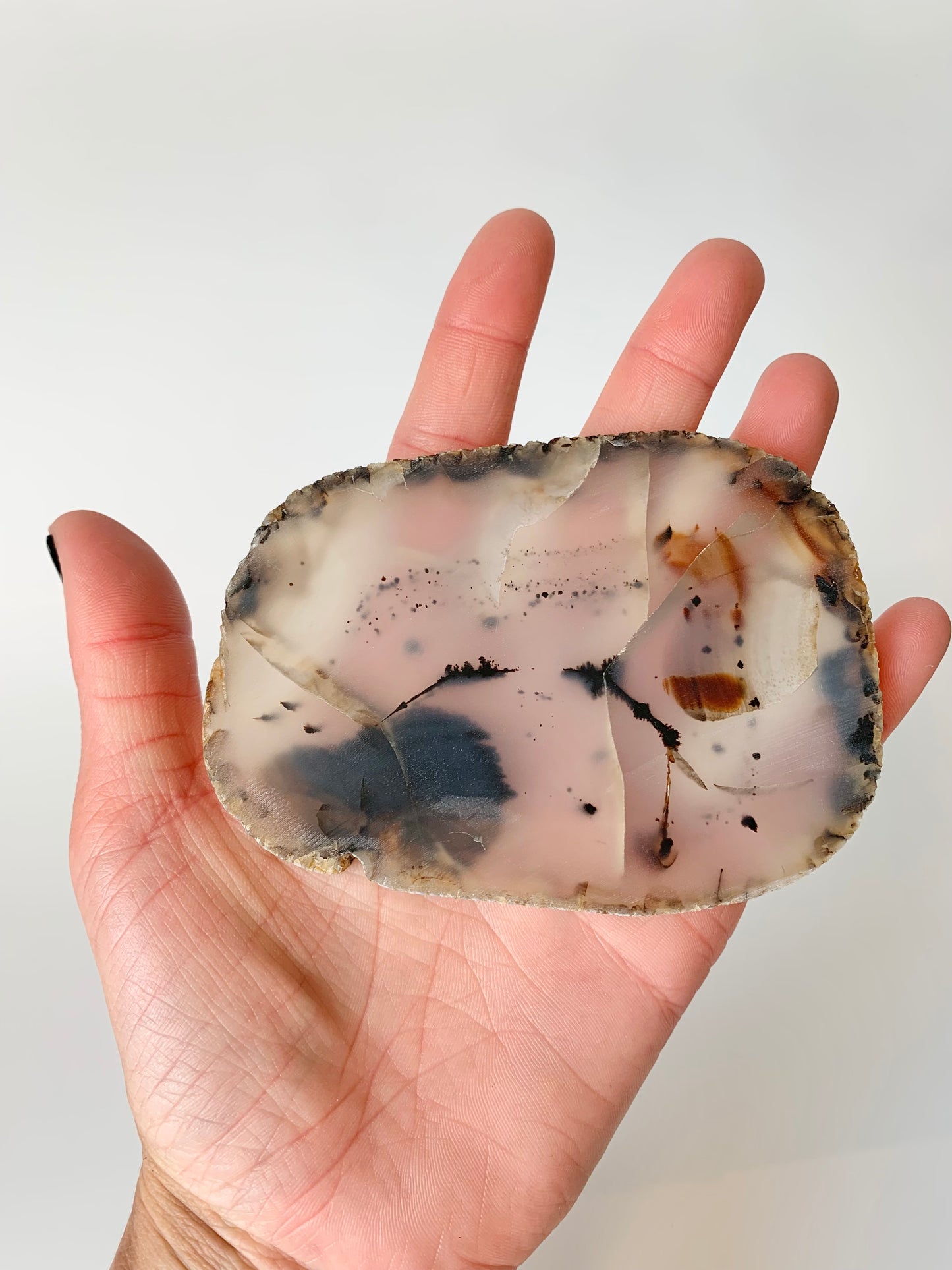 Raw Montana Moss Agate Slab