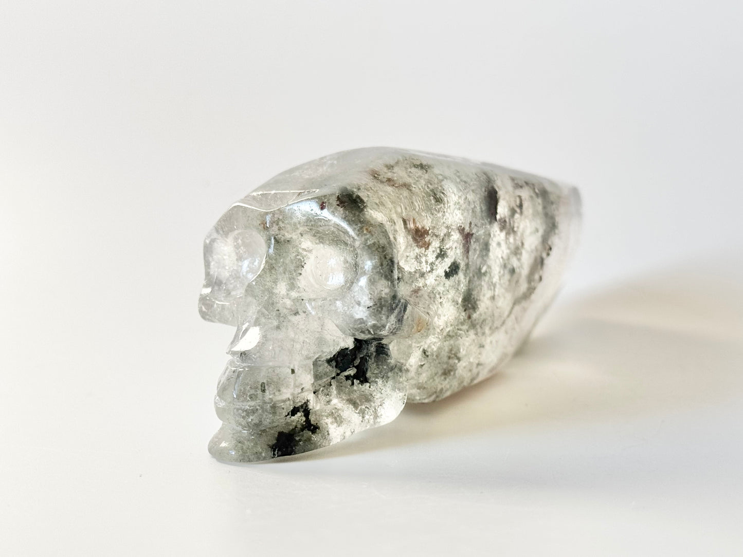 Garden Quartz Skull with Terminated Point, ~5.6oz