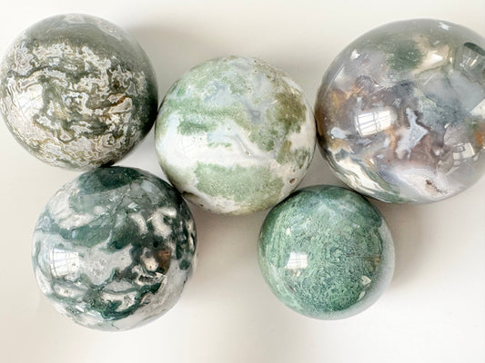 Moss Agate Sphere