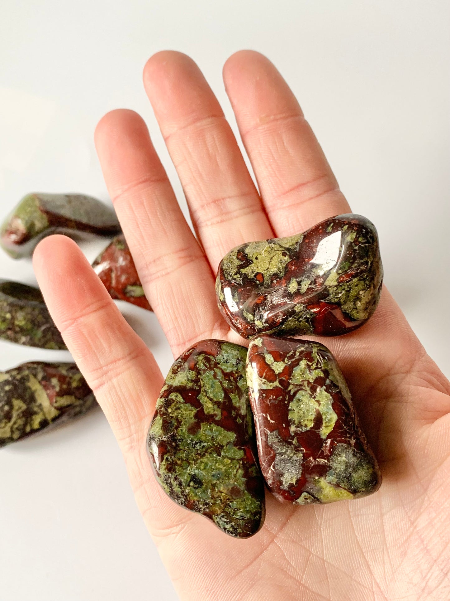 Dragon Blood Jasper, Larger Tumble