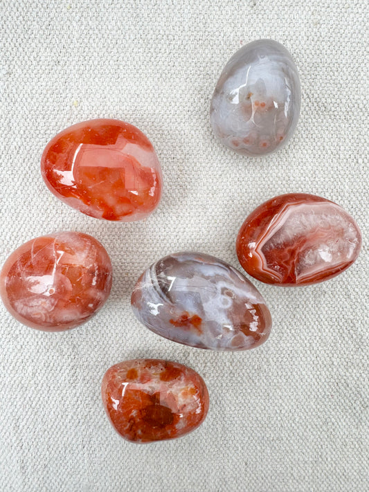 Carnelian Agate Tumble , Large