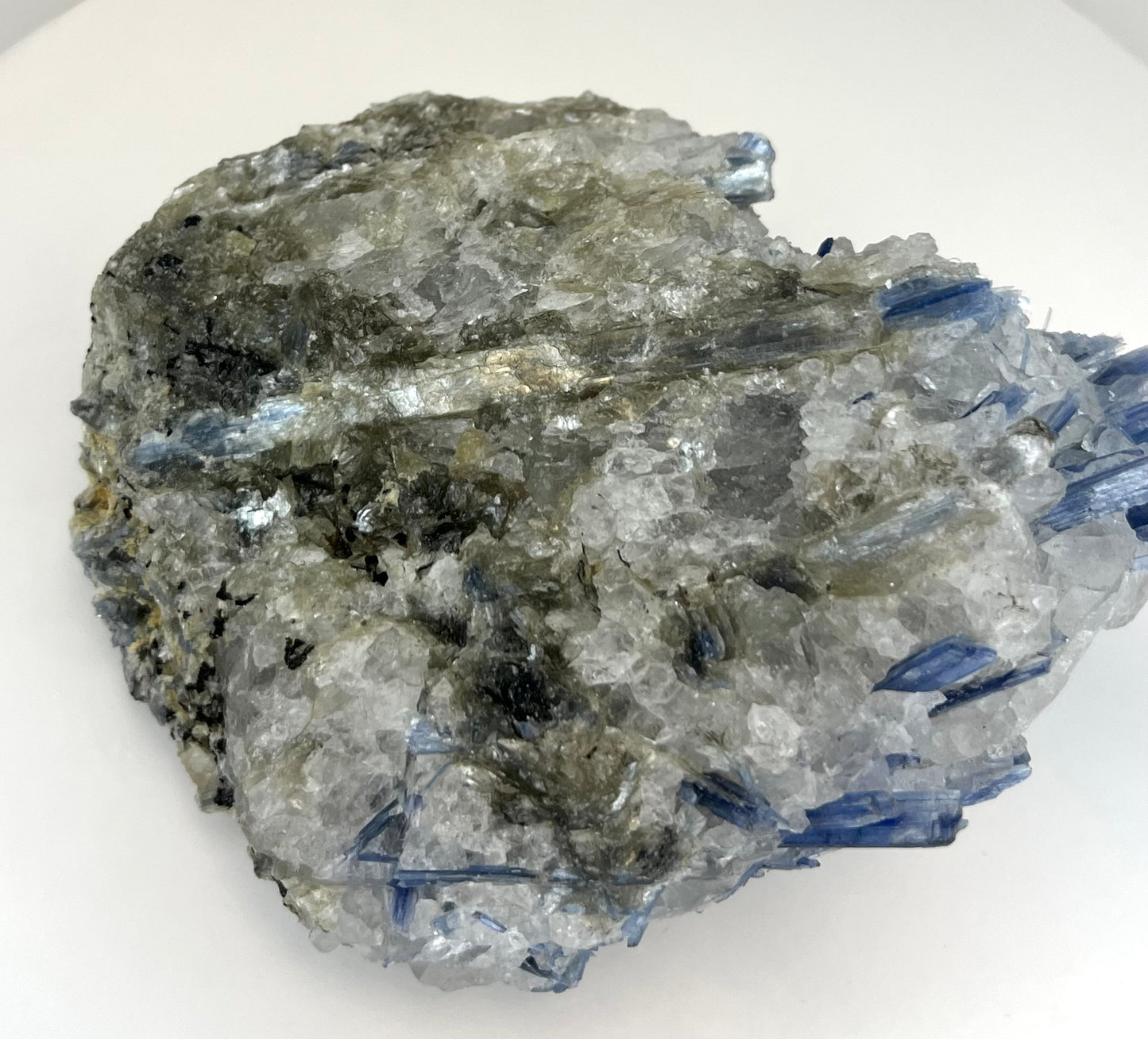 Blue Kyanite in Quartz Specimen (A)