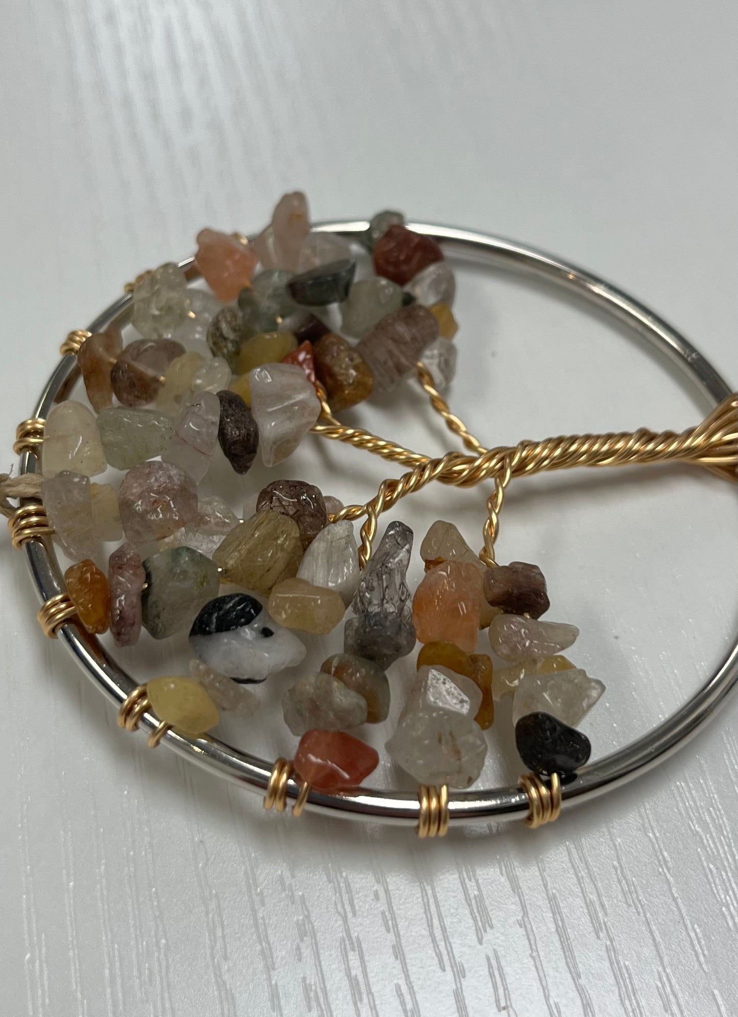 Quartz Mix Tree of Life Hanging